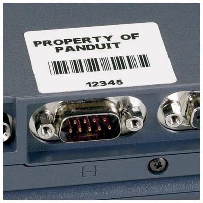 Panduit C200X100YJC – Etichette in poliestere bianco, 50,8 × 25,4 mm, 200 pezzi