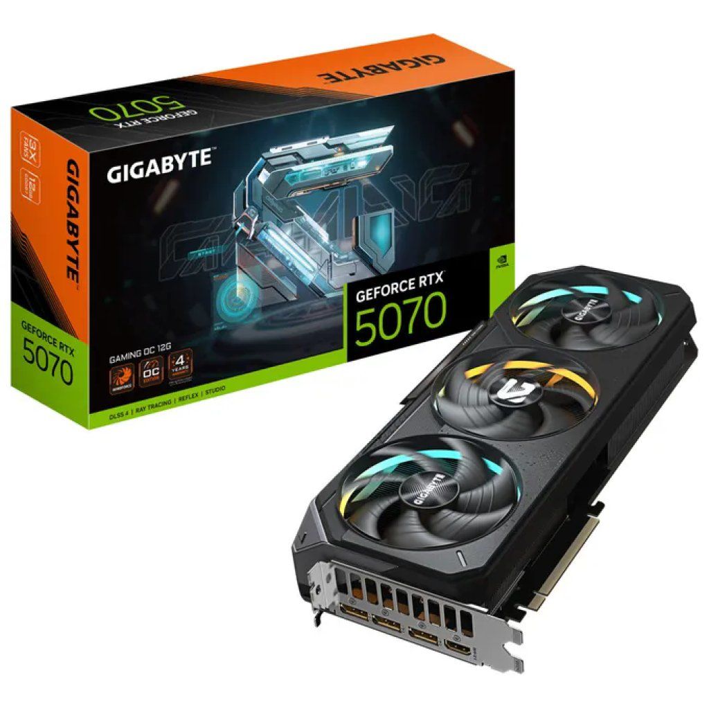 Gigabyte GeForce RTX 5070 Gaming OC 12G – Scheda Grafica 12GB GDDR7 Gigabyte GeForce RTX 5070 Gaming OC 12G – Scheda Grafica 12GB GDDR7