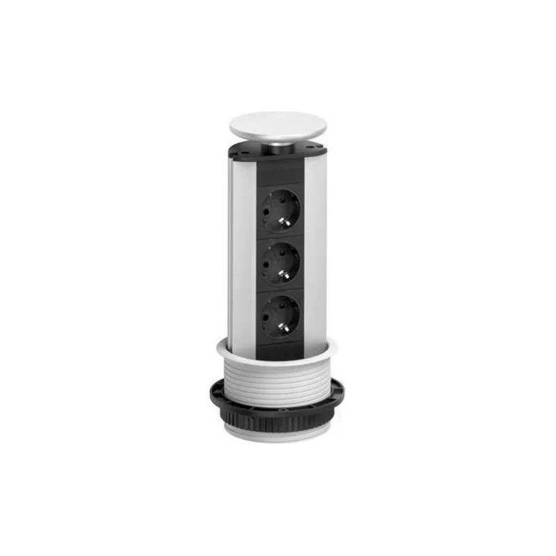 EVOline Port-3 torretta portaprese con 3 prese Schuko
