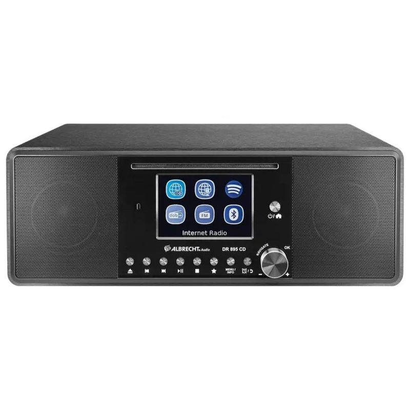 Albrecht DR 895 CD Radio Digitale Portatile DAB+/FM con Lettore CD, Nero