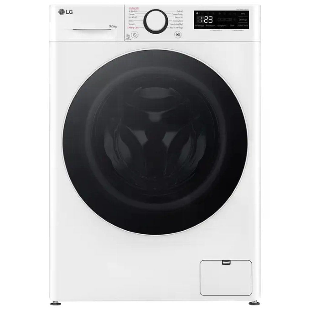 LG D2R5S09TSWW Lavasciuga Slim 9/5 kg AI DD