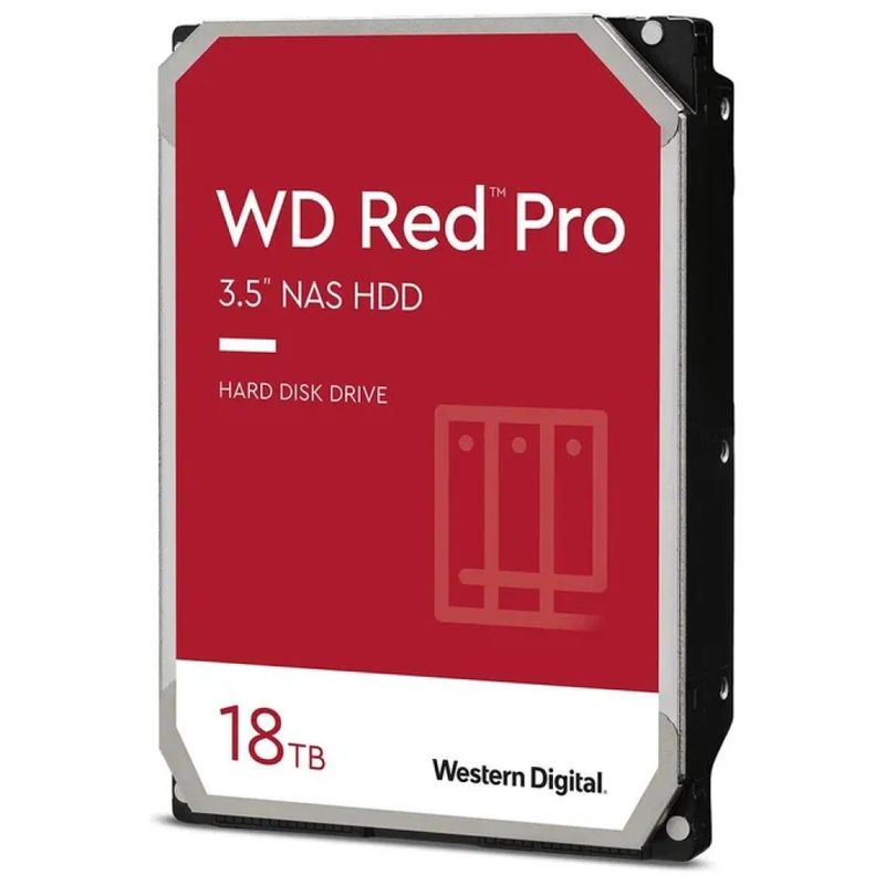 WD WD181KFGX Red Pro Hard Disk Interno 3.5'' NAS 18TB SATA 7200rpm Cache 512MB CMR WD WD181KFGX Red Pro Hard Disk Interno 3.5'' NAS 18TB SATA 7200rpm Cache 512MB CMR