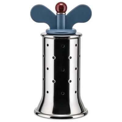 Alessi 9098 Macinapepe Manuale Blu in Acciaio Inox