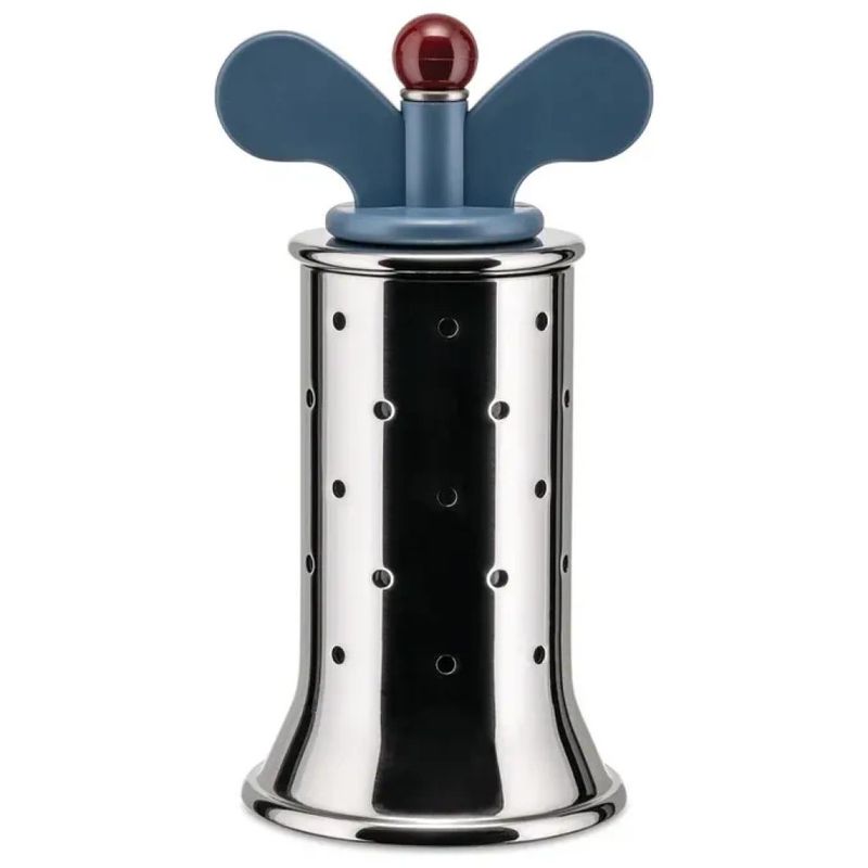 Alessi 9098 Macinapepe Manuale Blu in Acciaio Inox