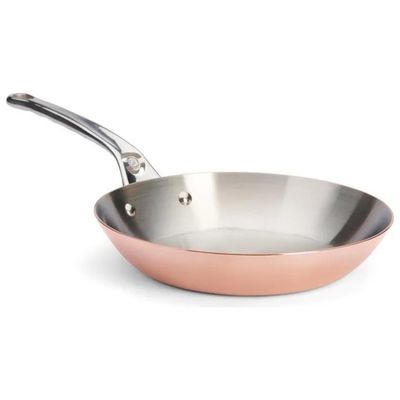 De Buyer Prima Matera Padella in Rame e Acciaio Inox 24 cm, Compatibile con Induzione