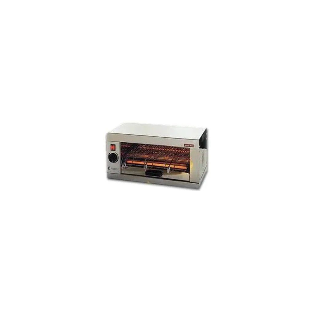 CF T930 Tostiera professionale inox con 3 pinze, timer 15 min e potenza 2000 W
