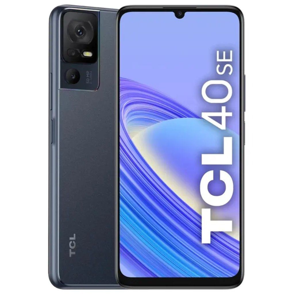 TCL 40 SE Smartphone 6GB RAM 256GB, Display 6,75”, Dual SIM 4G, Android 13, Dark Gray