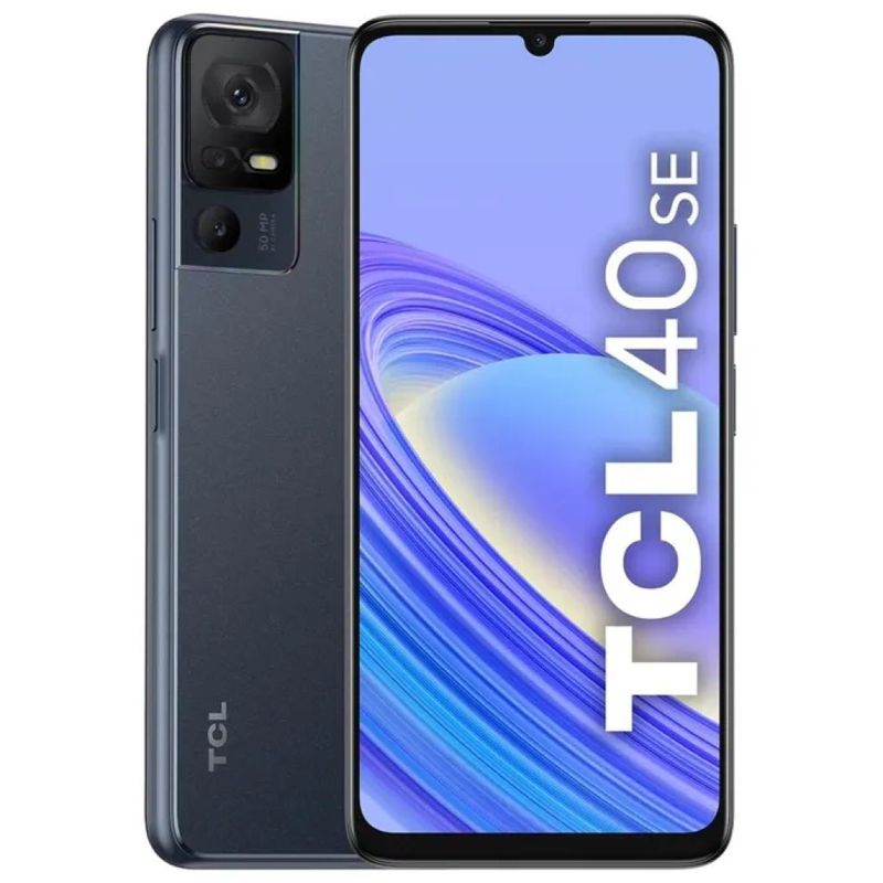 TCL 40 SE Smartphone 6GB RAM 256GB, Display 6,75”, Dual SIM 4G, Android 13, Dark Gray