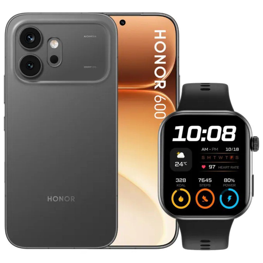 HONOR 600 5G 256 GB, 8 GB RAM, AMOLED 120 Hz, Nero