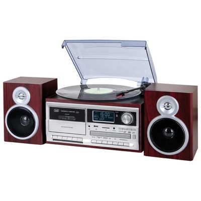 Trevi TT 1072 Giradischi Stereo Multifunzione DAB+ con Bluetooth, CD, USB e SD – Finitura Legno Trevi TT 1072 Giradischi Stereo Multifunzione DAB+ con Bluetooth, CD, USB e SD – Finitura Legno