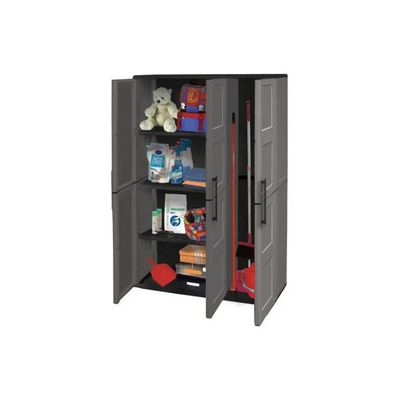 Art Plast Free F101 Armadio Alto con Portascope Grigio, 102 × 37 × 163 cm
