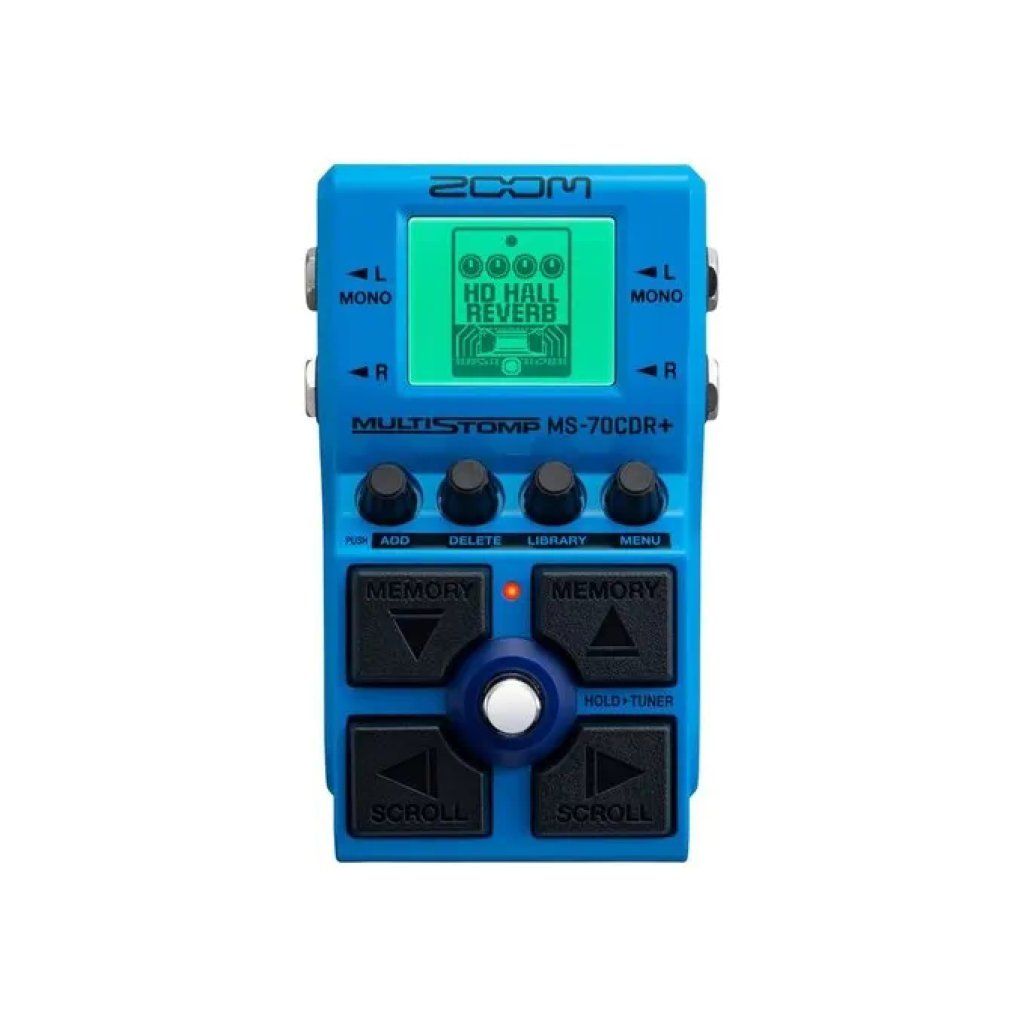Zoom MS-70CDR+ Pedale Multieffetto Stereo per Chitarra, Blu