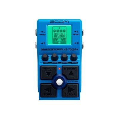 Zoom MS-70CDR+ Pedale Multieffetto Stereo per Chitarra, Blu