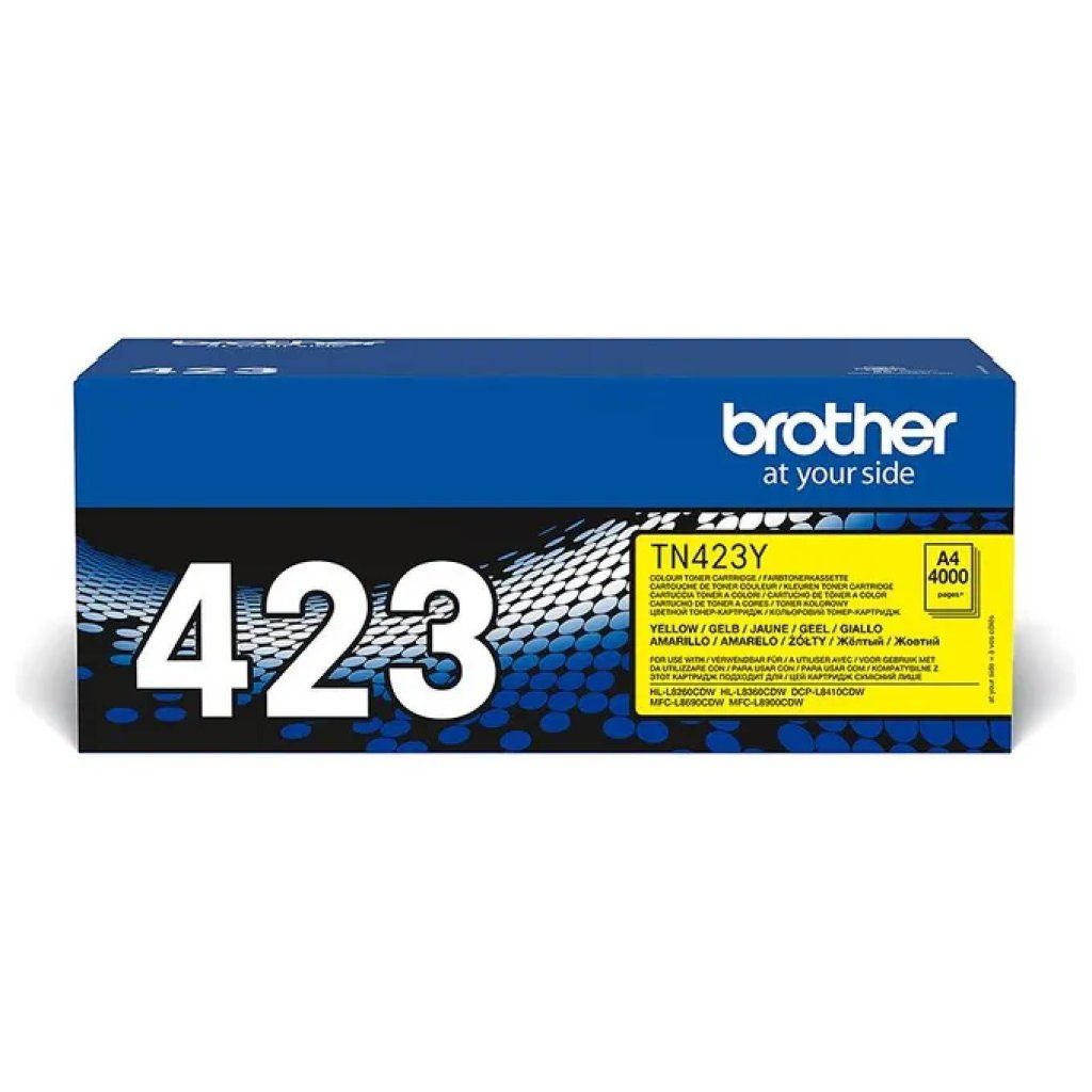 Brother TN-423Y Toner Giallo Originale Alta Resa Brother TN-423Y Toner Giallo Originale Alta Resa