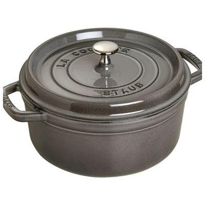 ZWILLING STAUB La Cocotte – Casseruola in Ghisa Smaltata 24 cm, 3,7 L, Grigio Grafite ZWILLING STAUB La Cocotte – Casseruola in Ghisa Smaltata 24 cm, 3,7 L, Grigio Grafite