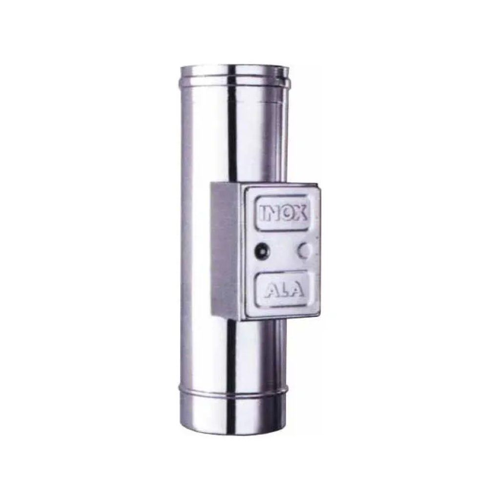 ALA 2000 Tubo inox AISI 316L 120 mm con sportello di ispezione, lunghezza 50 cm