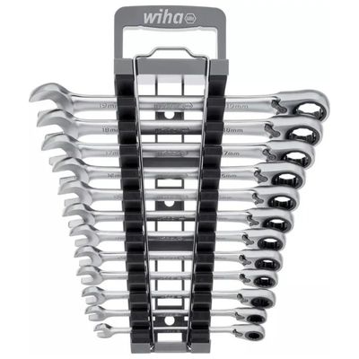 Wiha 44661 Set di 12 Chiavi Combinate a Cricchetto Reversibile, 8–19 mm Wiha 44661 Set di 12 Chiavi Combinate a Cricchetto Reversibile, 8–19 mm