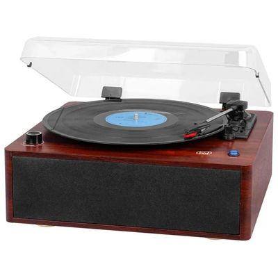 Trevi TT 1030 BT Giradischi Bluetooth con Altoparlanti Integrati, Finitura Legno