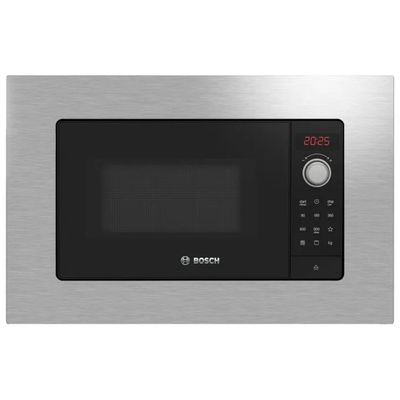 Bosch BEL623MS3 Serie 2 Microonde da Incasso con Grill, 20 L, 800 W, Acciaio Inox Bosch BEL623MS3 Serie 2 Microonde da Incasso con Grill, 20 L, 800 W, Acciaio Inox
