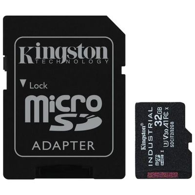Kingston Industrial microSDHC 32GB UHS-I U3 V30 Kingston Industrial microSDHC 32GB UHS-I U3 V30