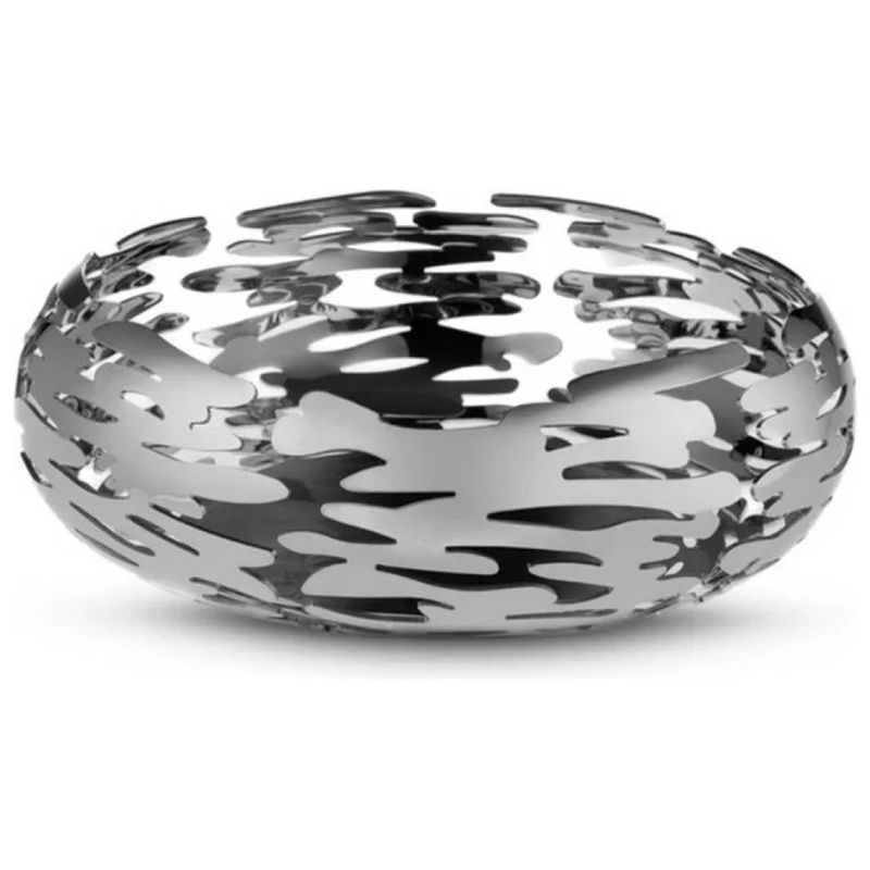Alessi Barknest BM02 Cestino Rotondo in Acciaio Inox 18/10