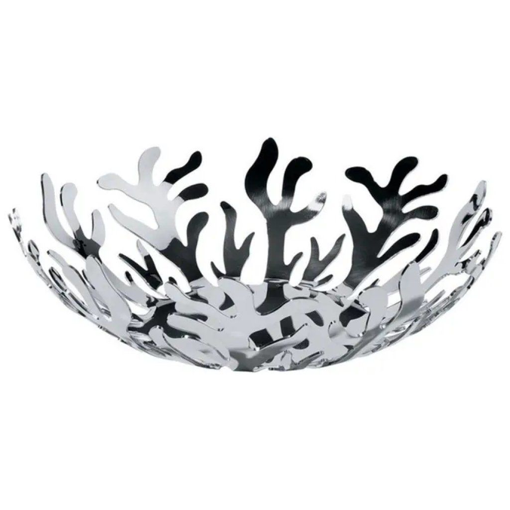 Alessi Mediterraneo Fruttiera in Acciaio Inox Lucido, 25 cm Alessi Mediterraneo Fruttiera in Acciaio Inox Lucido, 25 cm