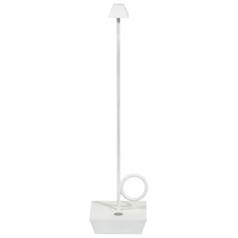 BROGGI DESIGN Broggi Bugia – Lampada da tavolo ricaricabile bianca BROGGI DESIGN Broggi Bugia – Lampada da tavolo ricaricabile bianca