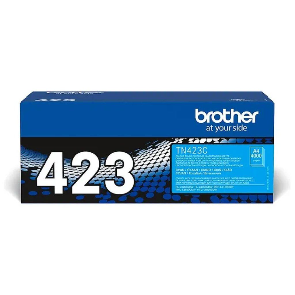 Brother TN-423C Toner Ciano Originale Alta Capacità, Fino a 4.000 Pagine Brother TN-423C Toner Ciano Originale Alta Capacità, Fino a 4.000 Pagine