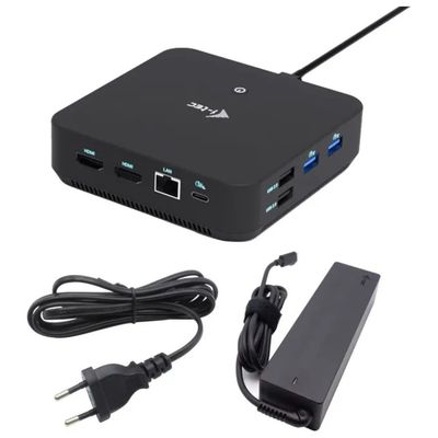 I-TEC Docking Station USB-C con 2 HDMI, DisplayPort e Power Delivery 100W