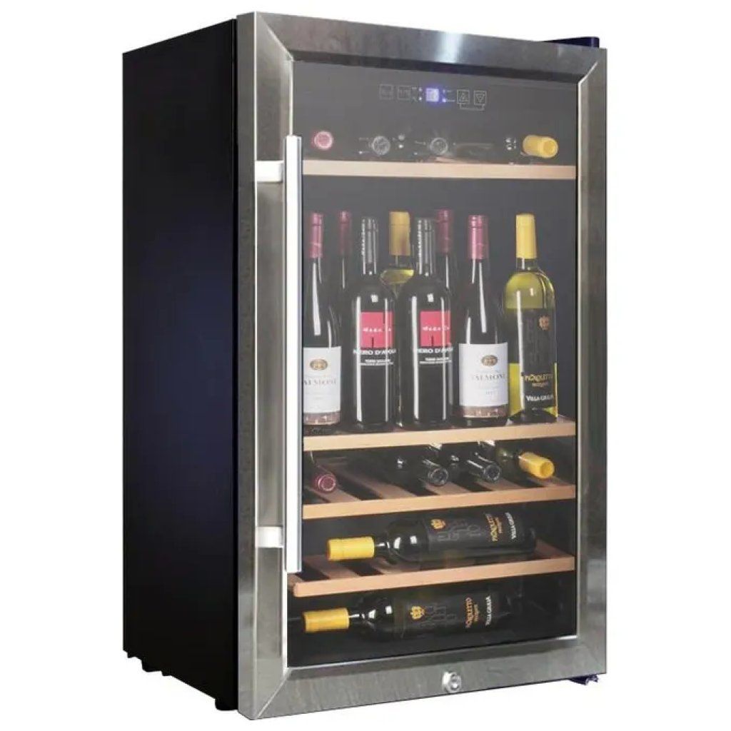 Nevada VD60SCSW Cantinetta Vino 60 Bottiglie, 1 Zona, 5–18 °C, Nero