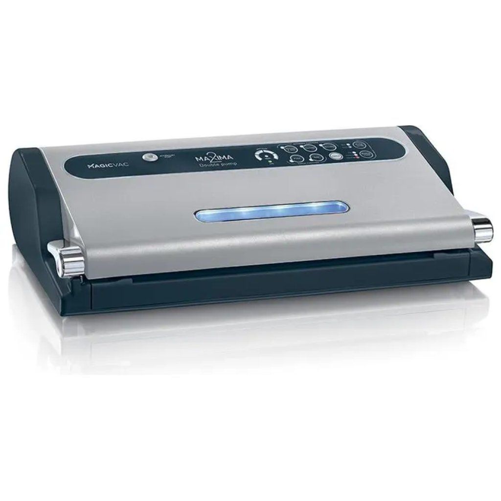 Magic Vac Maxima 2 VD50PK2 Macchina per Sottovuoto, Doppia Pompa, 130 W, Barra da 30 cm, Grigio