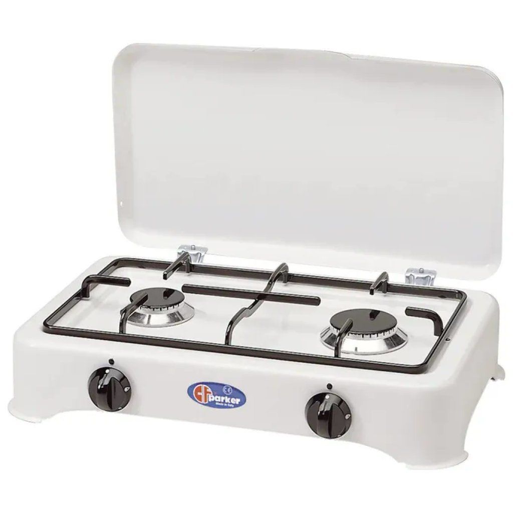 Yeppon Fornello a Gas GPL a 2 Fuochi, Bianco