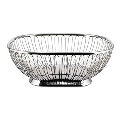 Alessi 845 Cestino quadrato a filo in acciaio inox 18/10 Alessi 845 Cestino quadrato a filo in acciaio inox 18/10