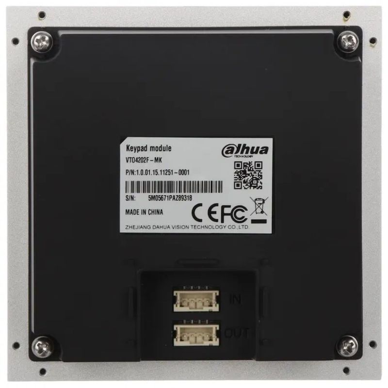 Dahua DHI-VTO4202F-MK – Modulo tastiera per videocitofono