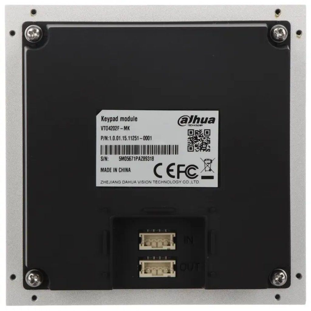 Dahua DHI-VTO4202F-MK Modulo tastiera alfanumerica per videocitofono