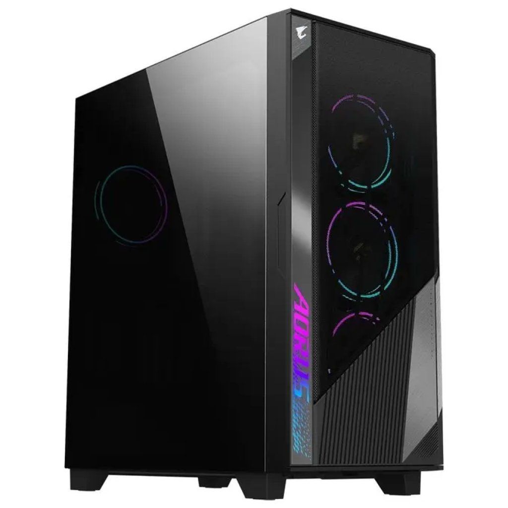 Gigabyte AORUS C500 Mid Tower – Case PC E-ATX con Vetro Temperato e Ventole RGB