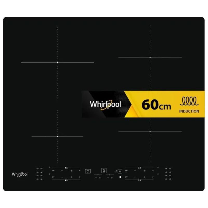 Whirlpool WBB8360NE Piano Cottura a Induzione 59 cm, 4 Zone, ConnexionZone e Booster