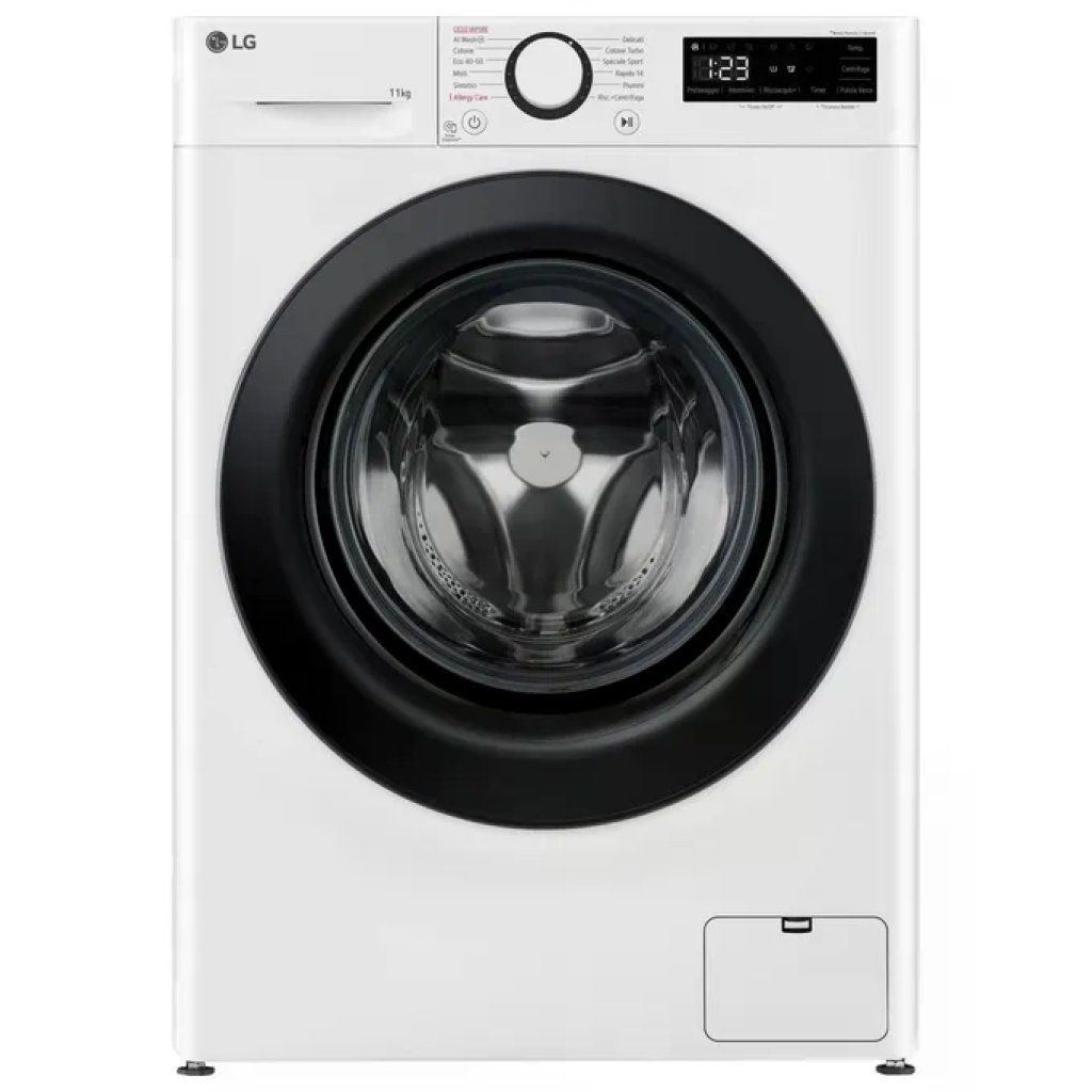 LG Lavatrice LG F4R3011NSWB 11 kg, 1400 giri, AI DD e vapore LG Lavatrice LG F4R3011NSWB 11 kg, 1400 giri, AI DD e vapore