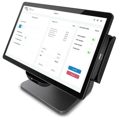 Elo Touch Solutions E849902 POS All-in-One 15,6″, Celeron N97, 8 GB RAM, 128 GB SSD, Nero Elo Touch Solutions E849902 POS All-in-One 15,6″, Celeron N97, 8 GB RAM, 128 GB SSD, Nero