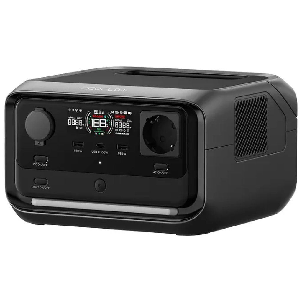 EcoFlow RIVER 3 Plus – Stazione di alimentazione portatile 286 Wh, 600 W EcoFlow RIVER 3 Plus – Stazione di alimentazione portatile 286 Wh, 600 W