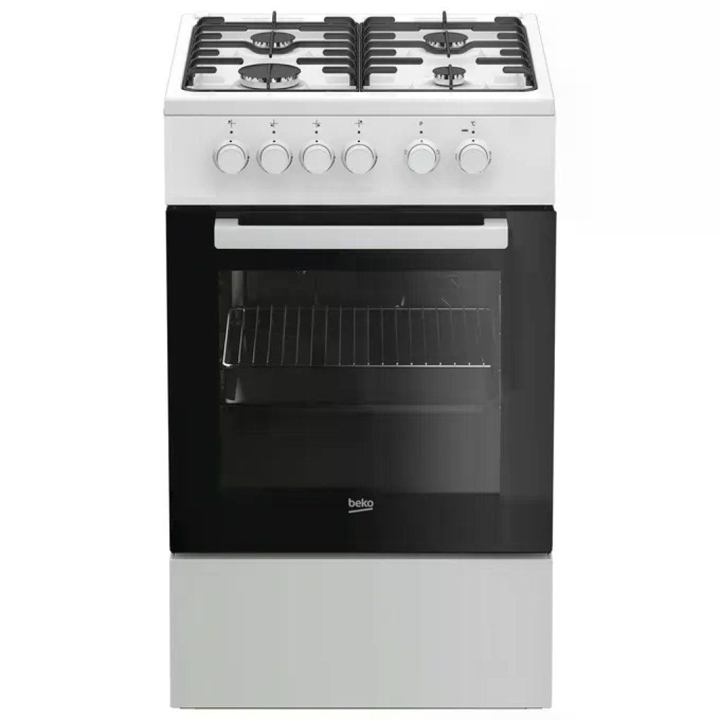 Beko FSS52020DW Cucina a gas con forno elettrico, 50 cm, bianca, classe A