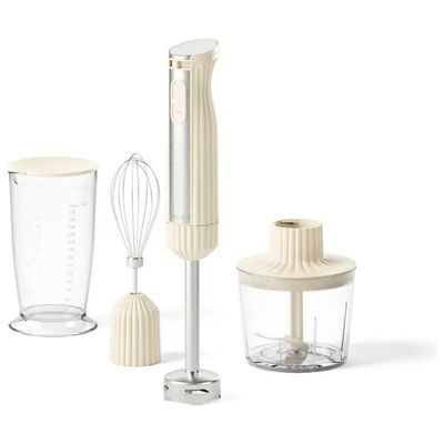 Guzzini Sous Chef Frullatore a Immersione 600 W con Accessori, Crema