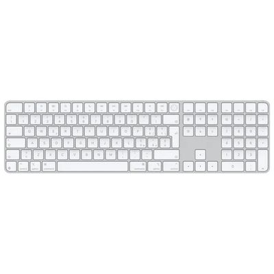 Apple Magic Keyboard MXK73T/A Wireless con Touch ID e Tastierino Numerico - Layout Italiano, Bianca
