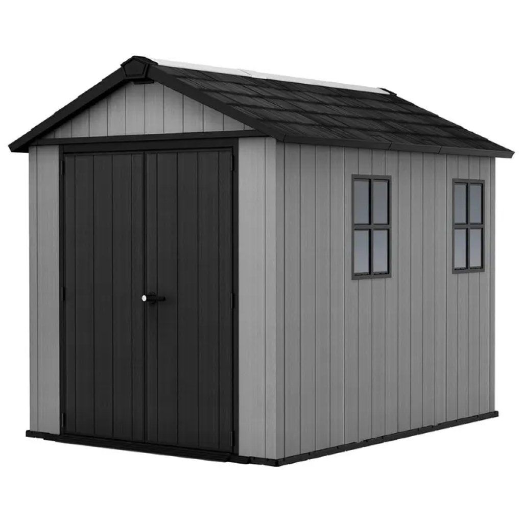 Keter Newton Plus Casetta da Giardino in Resina 5,2 m² Grigia Keter Newton Plus Casetta da Giardino in Resina 5,2 m² Grigia