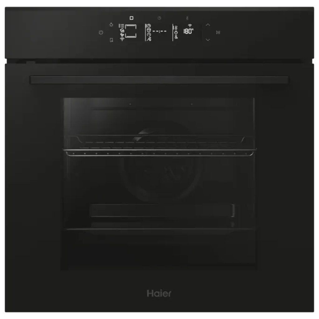 Haier H6ID25G3YTB1 ID Serie 2 – Forno da incasso 78 L, A++, pirolitico, AirFry e Wi-Fi, nero