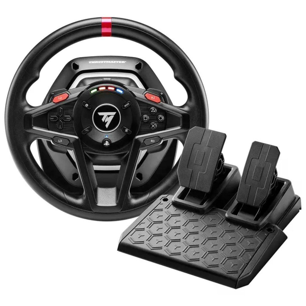 Thrustmaster T128 Volante con Pedaliera T2PM PC PlayStation 4 PlayStation 5 Force Feedback 900° 13 Pulsanti
