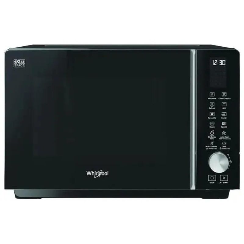 Whirlpool MWF259SB ExtraSpace Forno a microonde Combinato 25 L 800 W Vapore Grill Crisp 6° SENSO colore