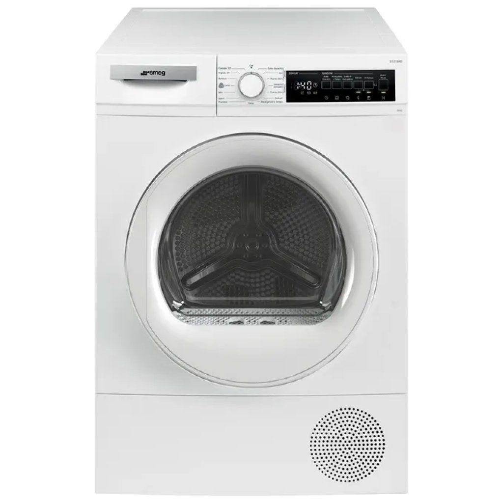 Smeg DT2T08D Asciugatrice a Pompa di Calore 8 kg, Classe D, Inverter, 15 Programmi, Bianca Smeg DT2T08D Asciugatrice a Pompa di Calore 8 kg, Classe D, Inverter, 15 Programmi, Bianca