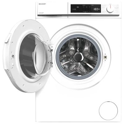 SHARP Lavatrice Sharp ES-NFA612BWNA 6 kg 1400 giri/min, Classe A, Inverter, Bianca