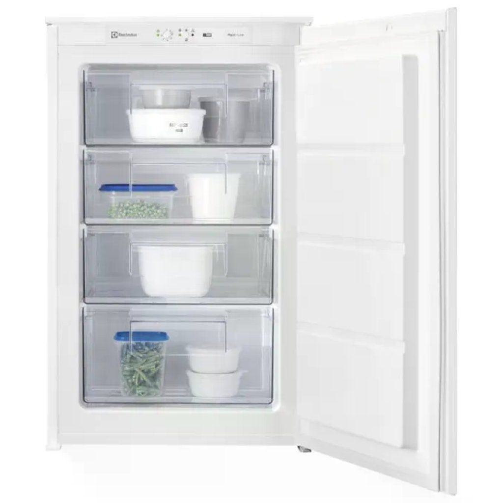Electrolux KUB3AE88S Congelatore Verticale da Incasso 98 L, Classe E, Bianco